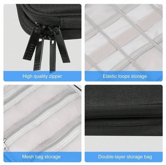 HAWEEL Watch Band Organizer Box Earphones/U Disk/Digital Cable Storage Case - Picture 6 of 8